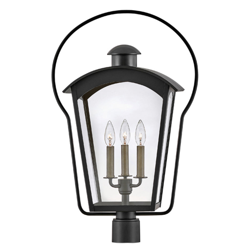 Hinkley 13301BK Large Post Mount Lantern