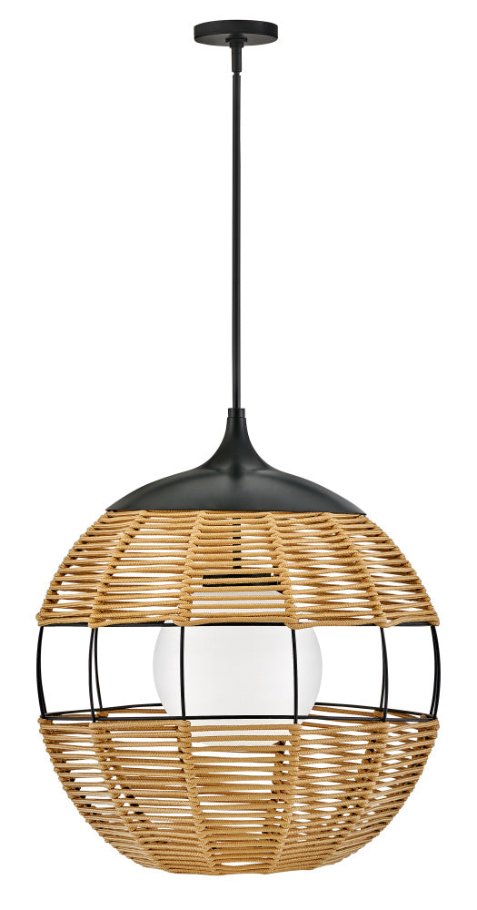 Hinkley 19675BK-NAT Medium Orb Chandelier