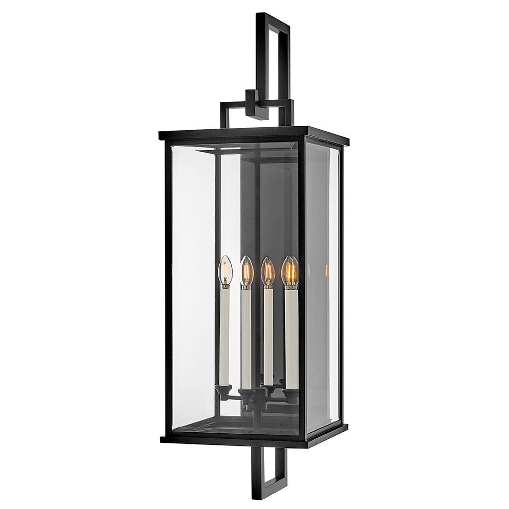 Hinkley 20019BK Grande Wall Mount Lantern