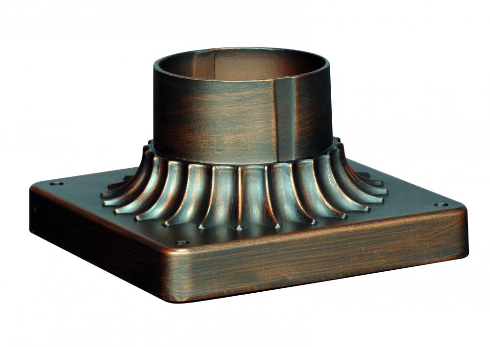 Nuvo 25-5615 6" Square Pier Mount Base - Classic Bronze