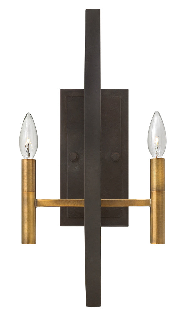 Hinkley 3460SB Large Two Light Sconce