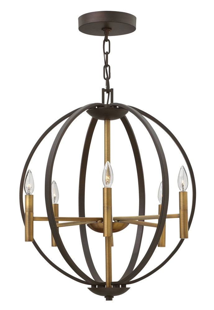 Hinkley 3466SB Small Orb Chandelier