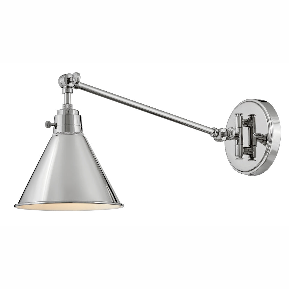 Hinkley 3690PN Medium Swing Arm Single Light Sconce