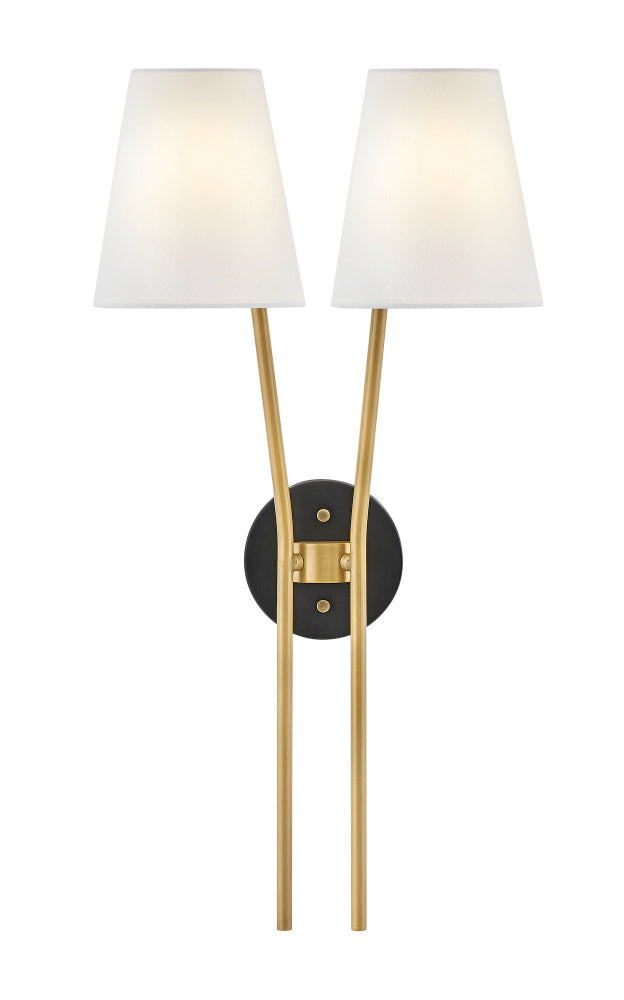 Hinkley 37382HB Large Two Light Sconce