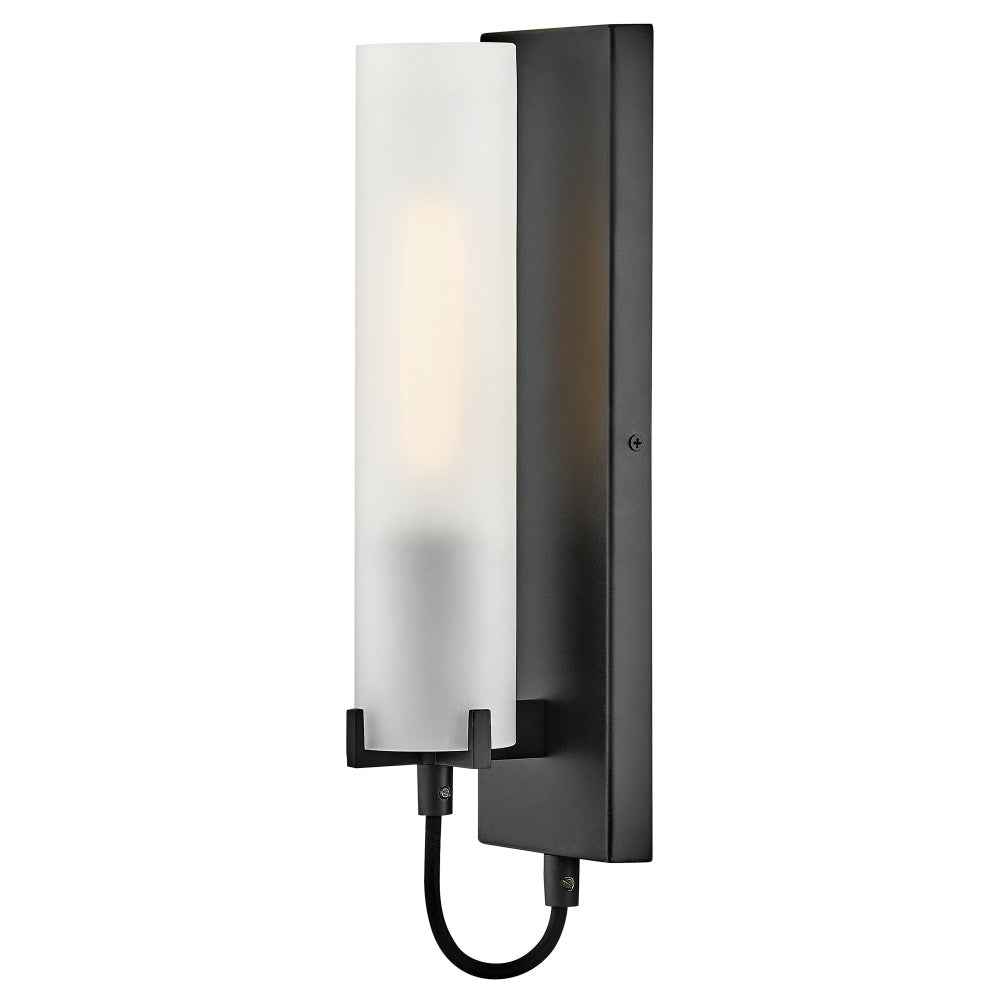 Hinkley 37850BK-WH Medium Single Light Sconce