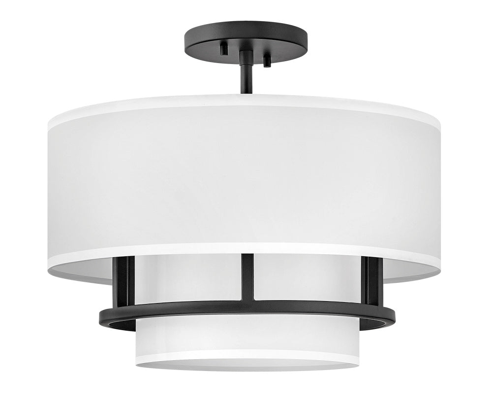 Hinkley 38893BK Medium Semi-flush Mount