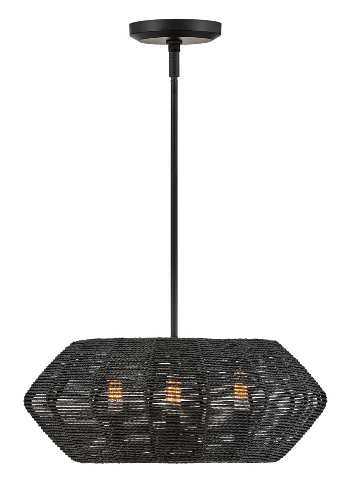 Hinkley 40383BLK Small Convertible Drum Chandelier