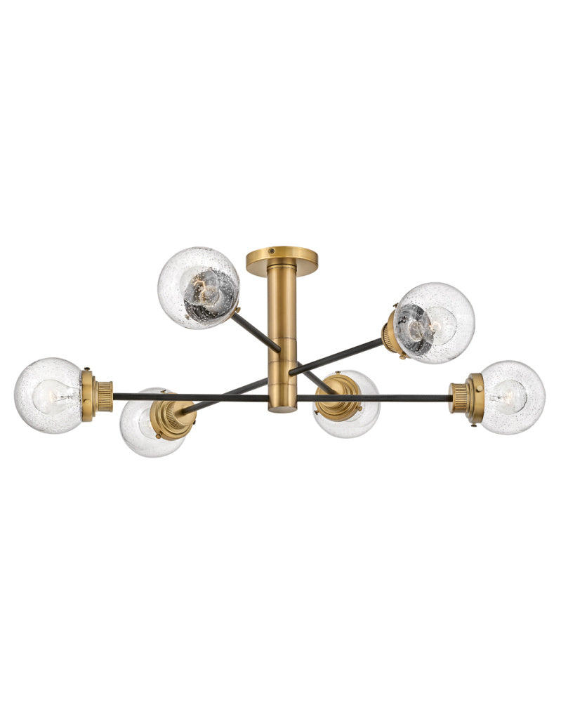 Hinkley 40696BK Large Adjustable Semi-flush Mount