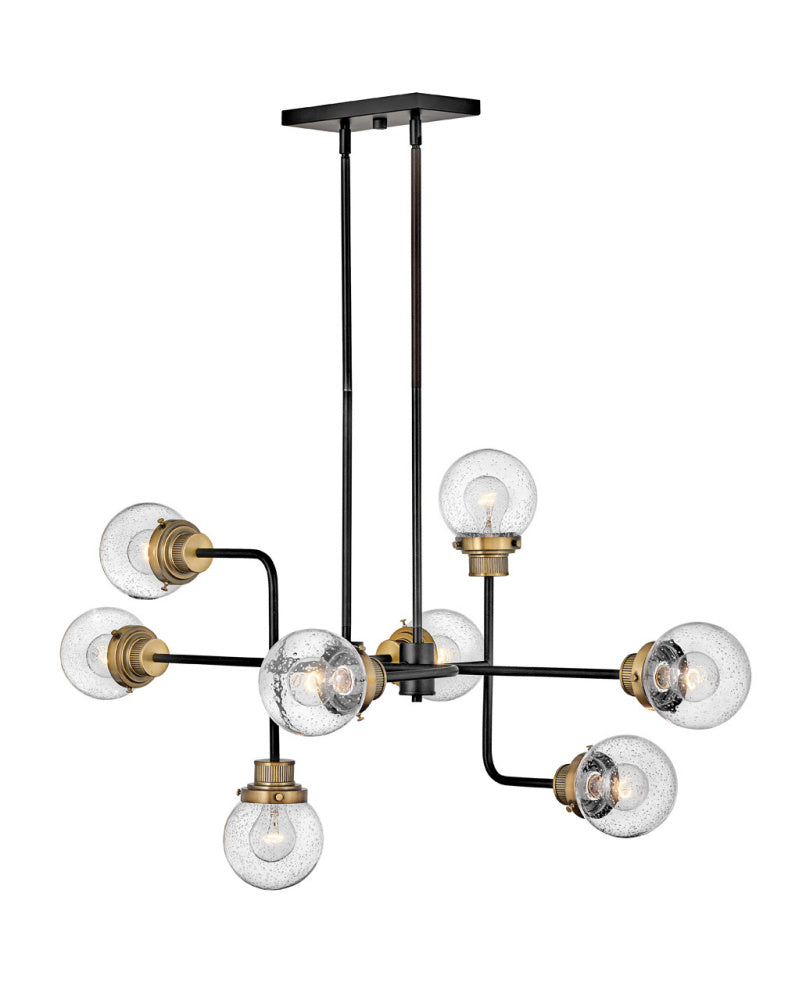 Hinkley 40698BK Medium Eight Light Linear