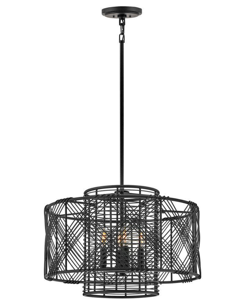 Hinkley 41063BLK Large Convertible Pendant