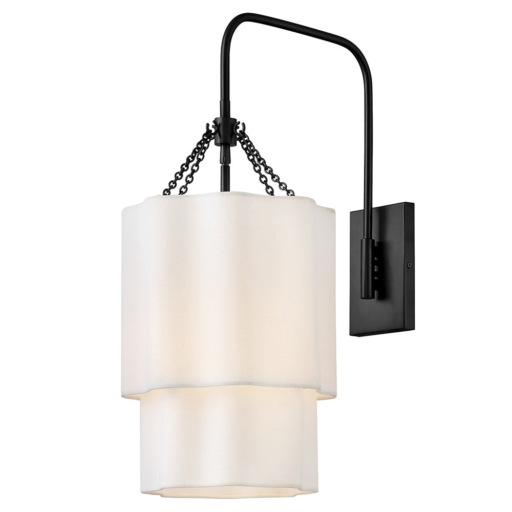Hinkley 47730BK Large Single Light Sconce