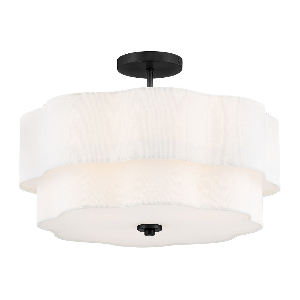 Hinkley 47733BK Medium Semi-Flush Mount
