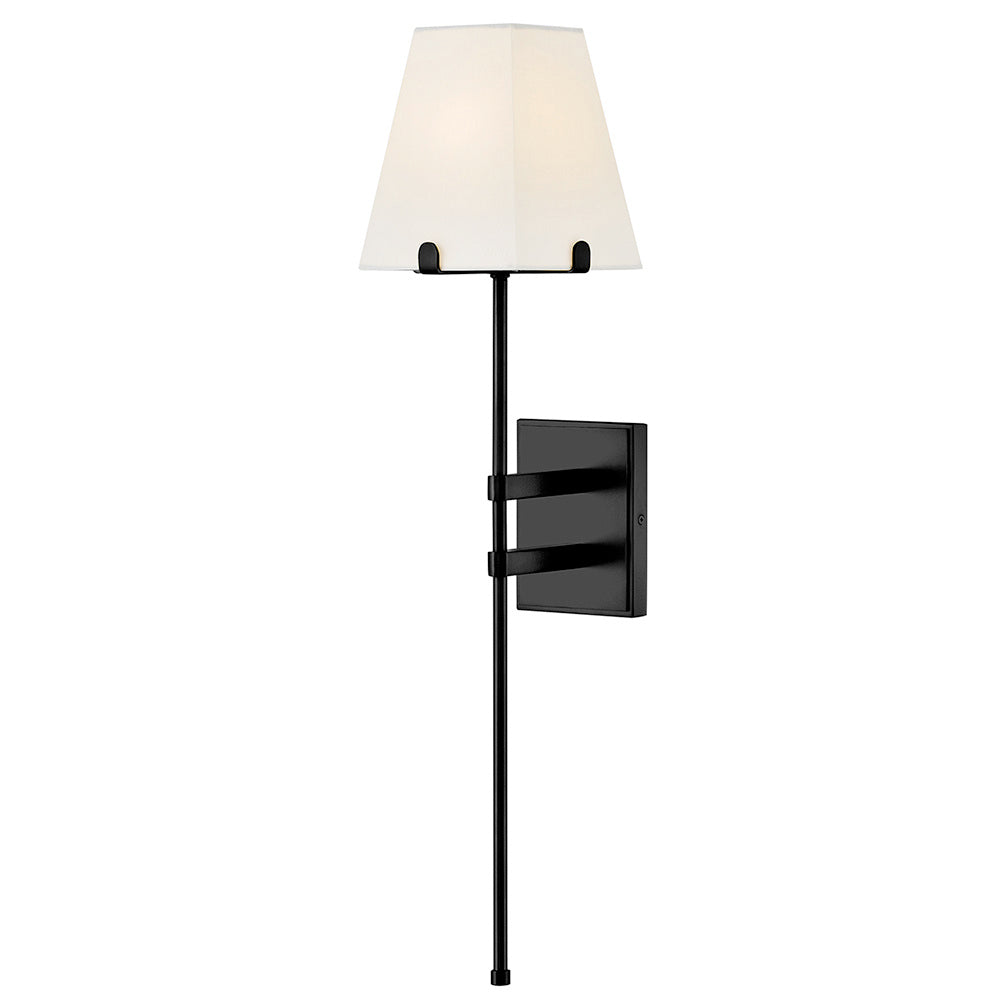 Hinkley 48270BK Large Single Light Sconce