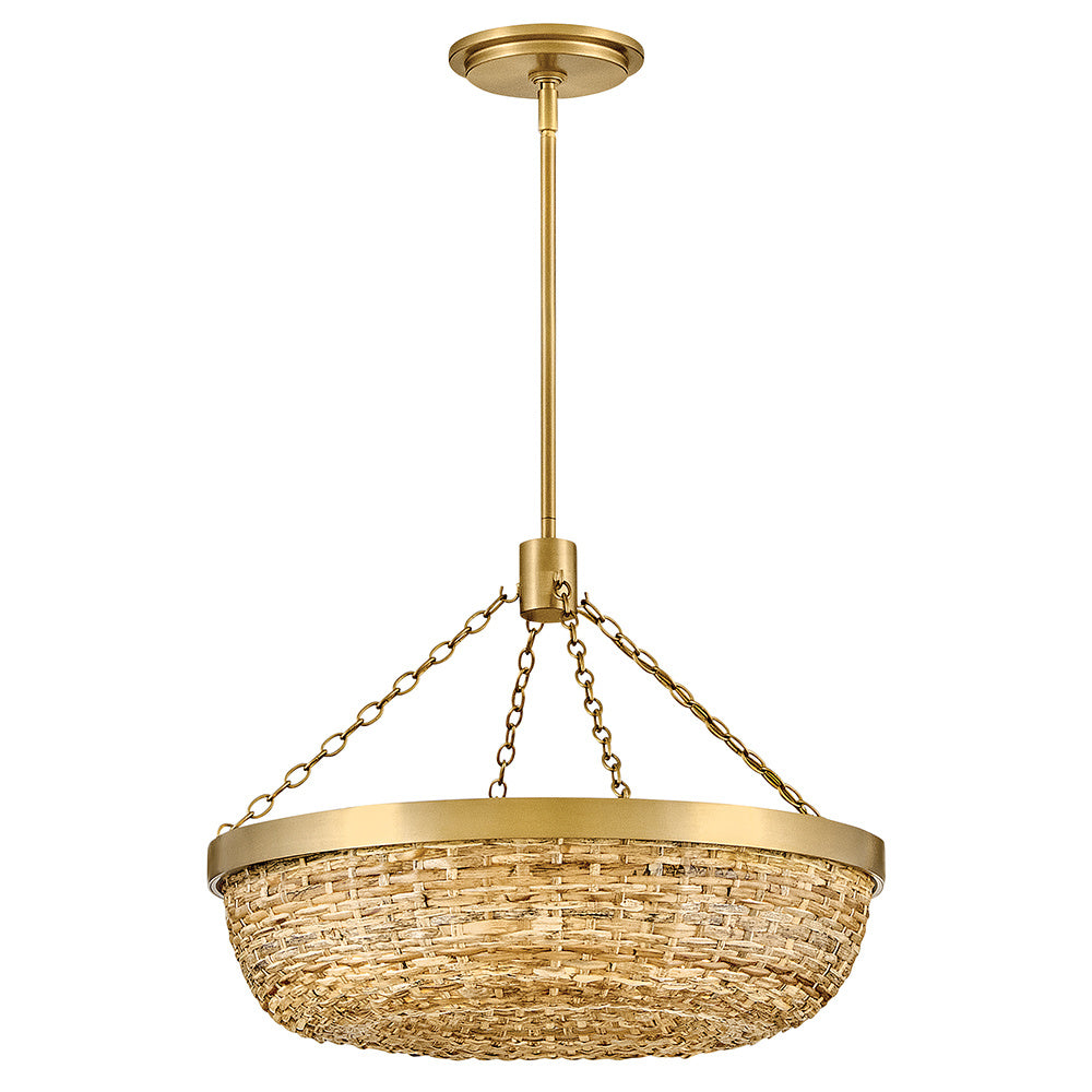 Hinkley 48423LCB-NAT Medium Convertible Semi-Flush Mount