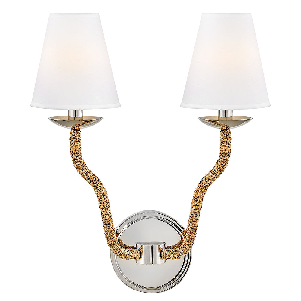 Hinkley 48440PN-NAT Medium Two Light Sconce