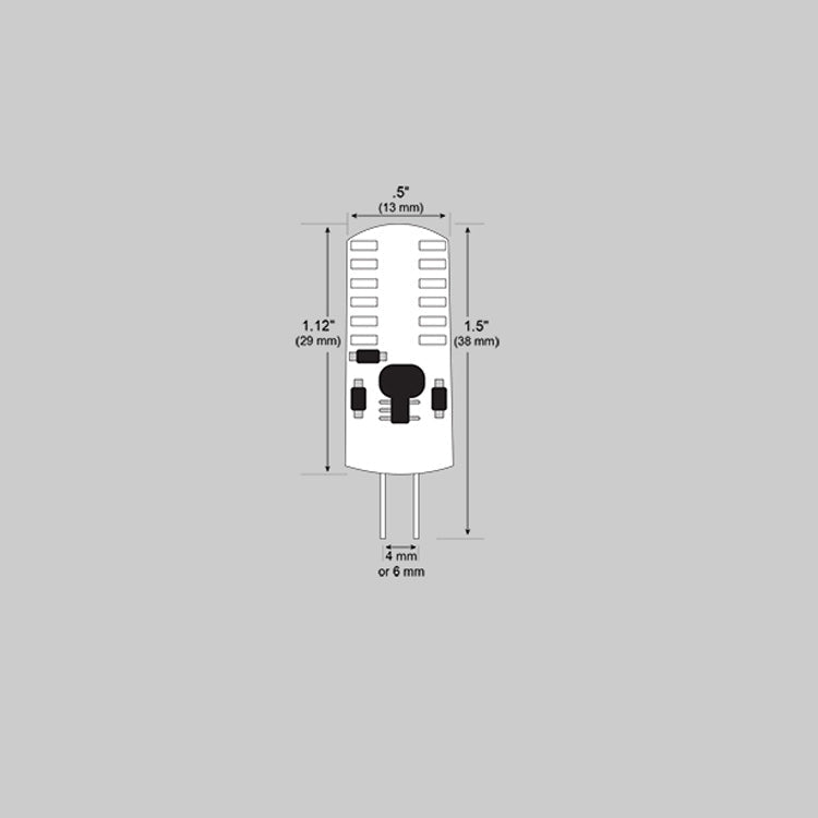 Dauer 487192-2700K • 3W G4 LED Encapsulated Bi-Pin, 2700K