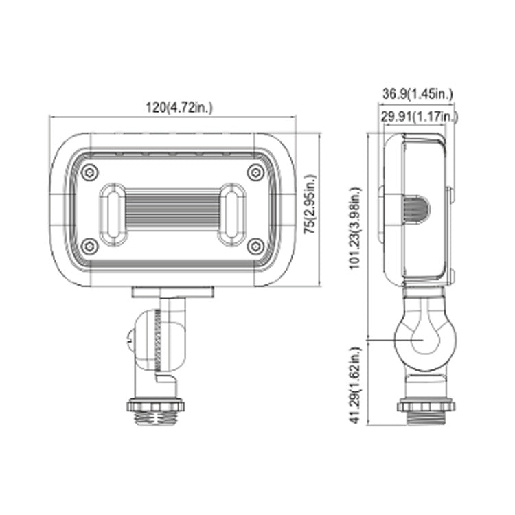 Dauer 490681 • 12V LED Mini Flood Light, 4W, 3000K