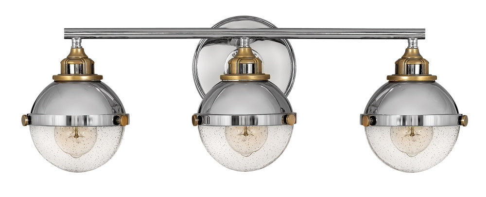 Hinkley 5173PN Medium Three Light Vanity