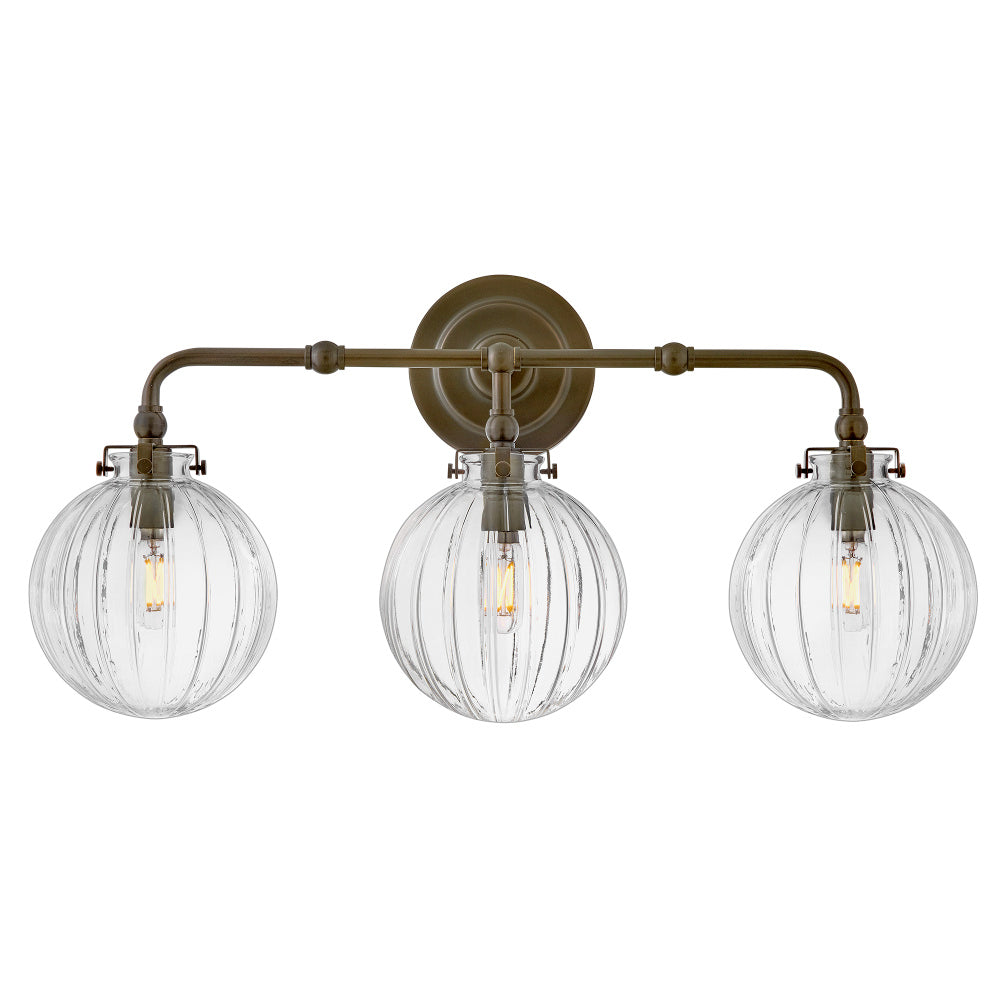 Hinkley 57413HZ Medium Three Light Vanity