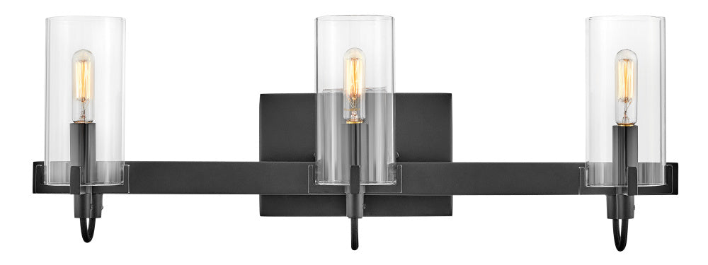 Hinkley 58063BK Medium Three Light Vanity