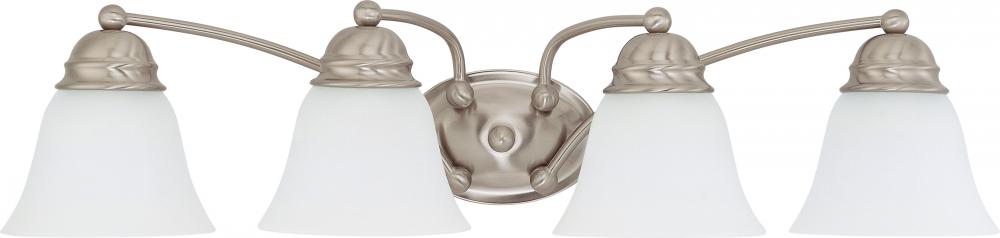 Nuvo 60-3277 Empire; 4 Light; 29 in.; Vanity with Frosted White Glass;