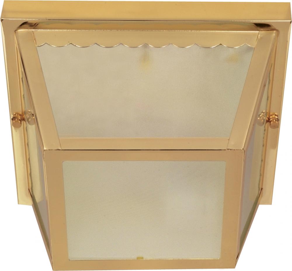 Nuvo 60-471 2 Light; 10 in.; Carport Flush Mount with Textured Frosted