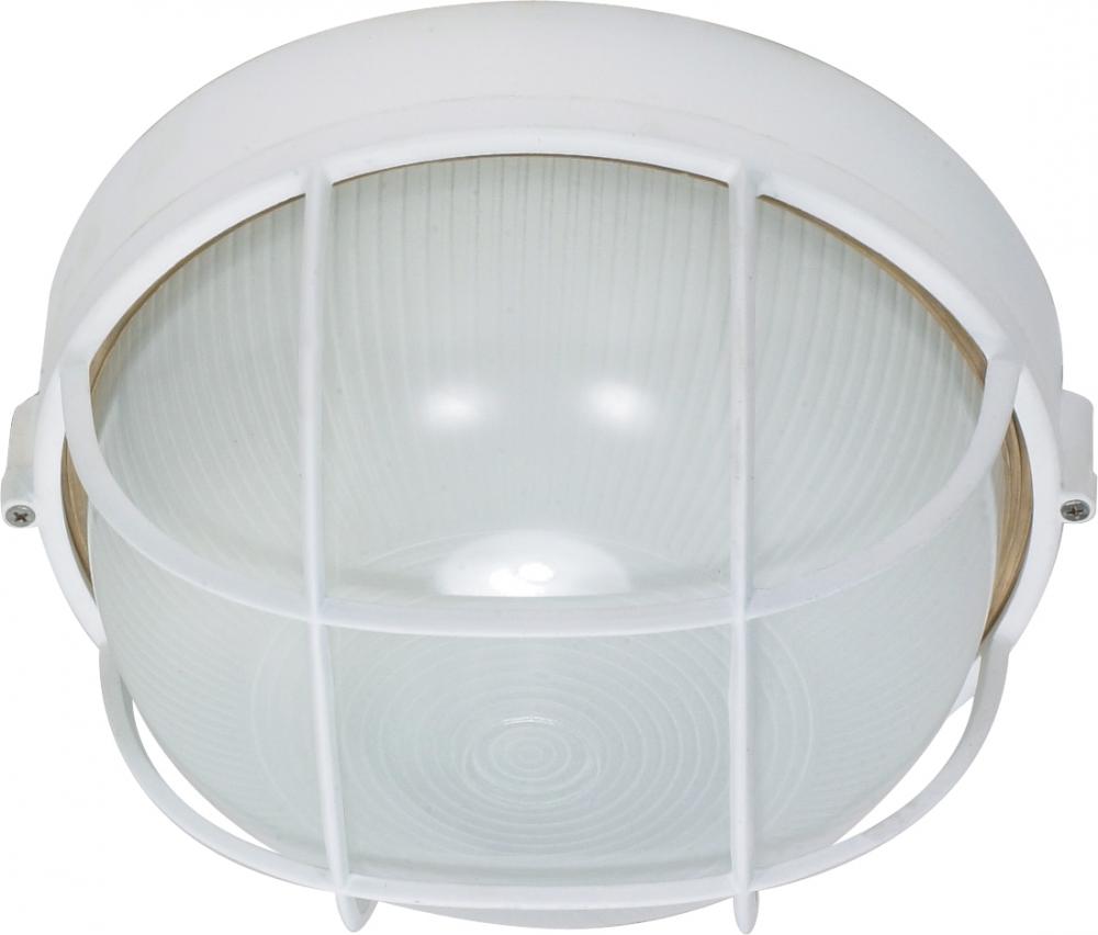 Nuvo 60-518 1 Light; 10 in.; Round Cage Bulk Head; Die Cast Bulk Head;