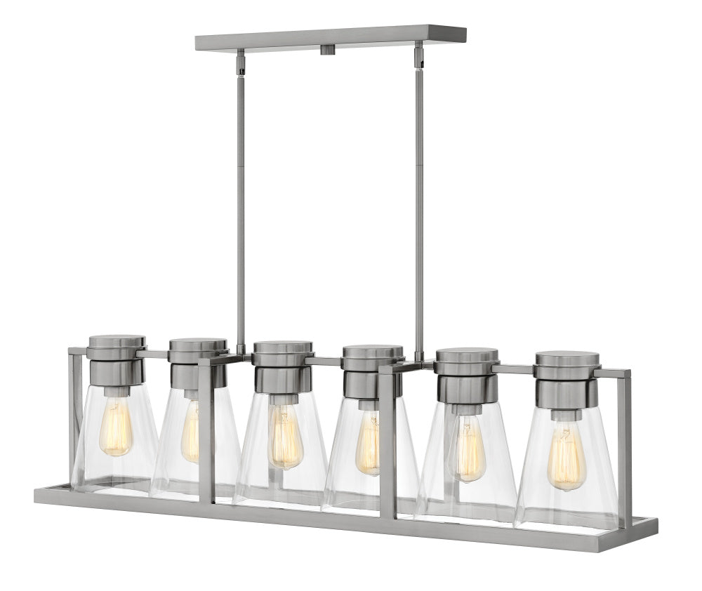 Hinkley 63306BN-CL Medium Six Light Linear