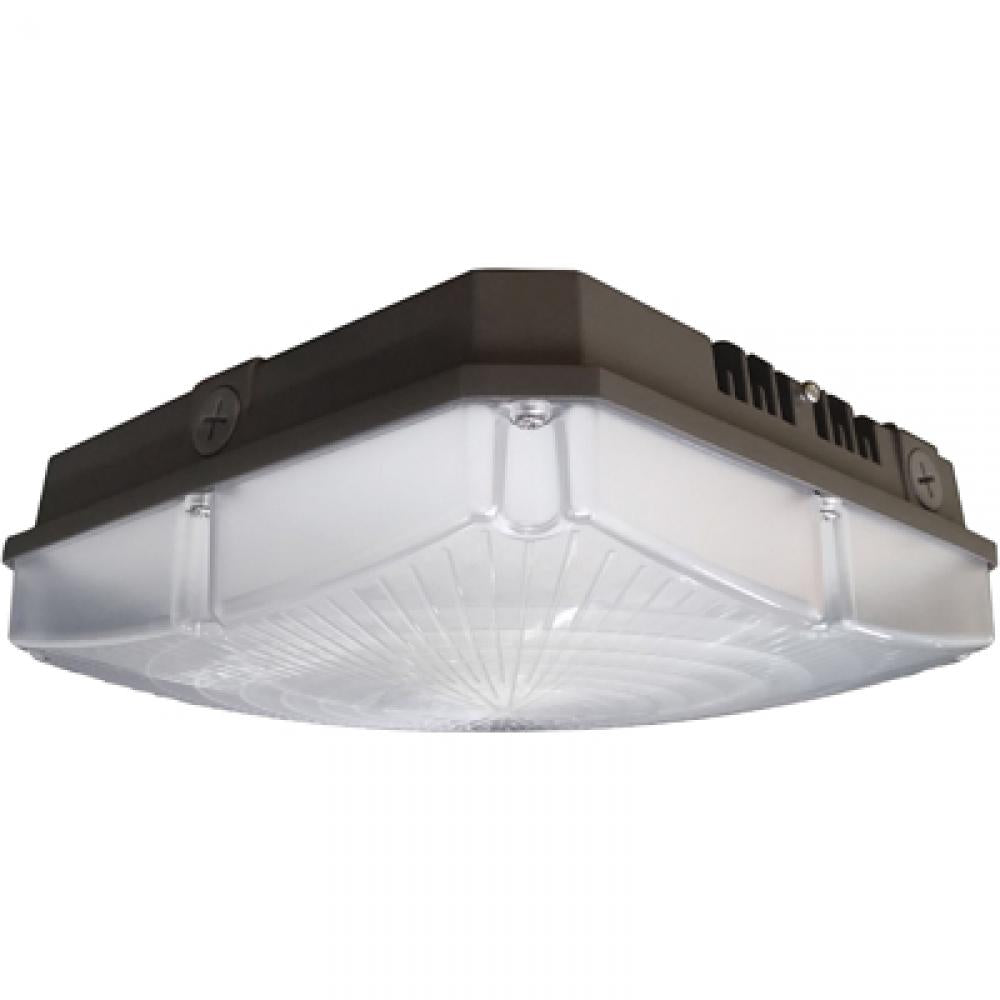 Nuvo 65-138 LED Canopy Fixture; 28W; 4000K; 120-277V; Bronze Finish