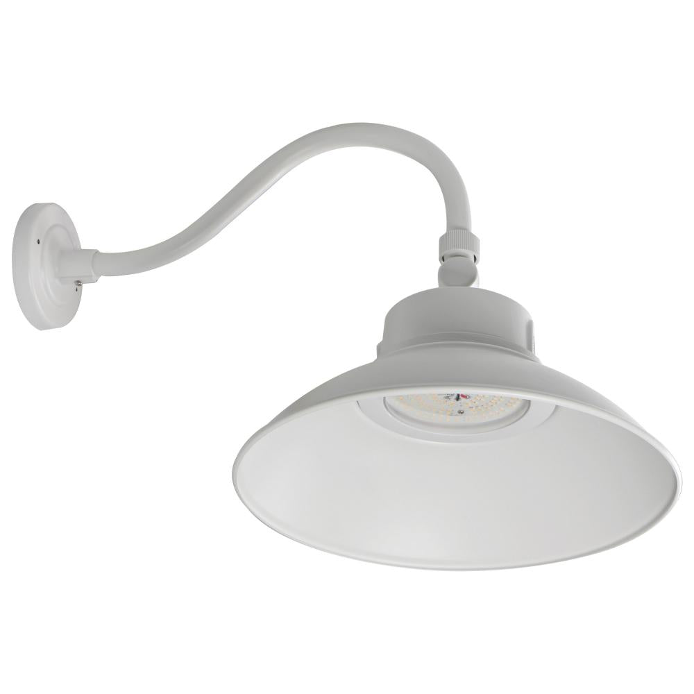 Nuvo 65-660 LED Gooseneck; 30W/40W/50W; CCT Selectable 3K/4K/5K; White
