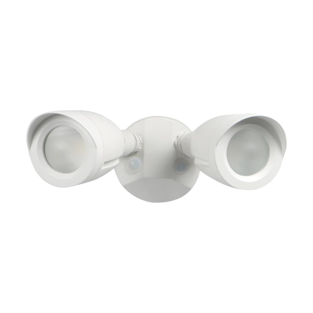 Nuvo 65-710 LED Security Light; Dual Head; White Finish; 3000K