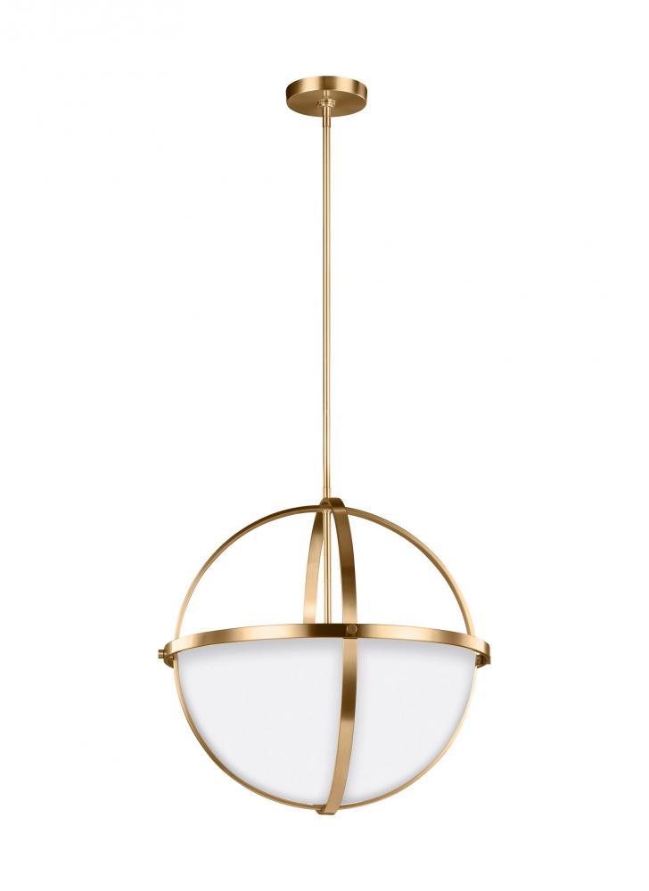 Generation Lighting 6624603EN3-848 Alturas contemporary 3-light LED indoor dimmable ceiling pendant hanging chandelier pendant light in
