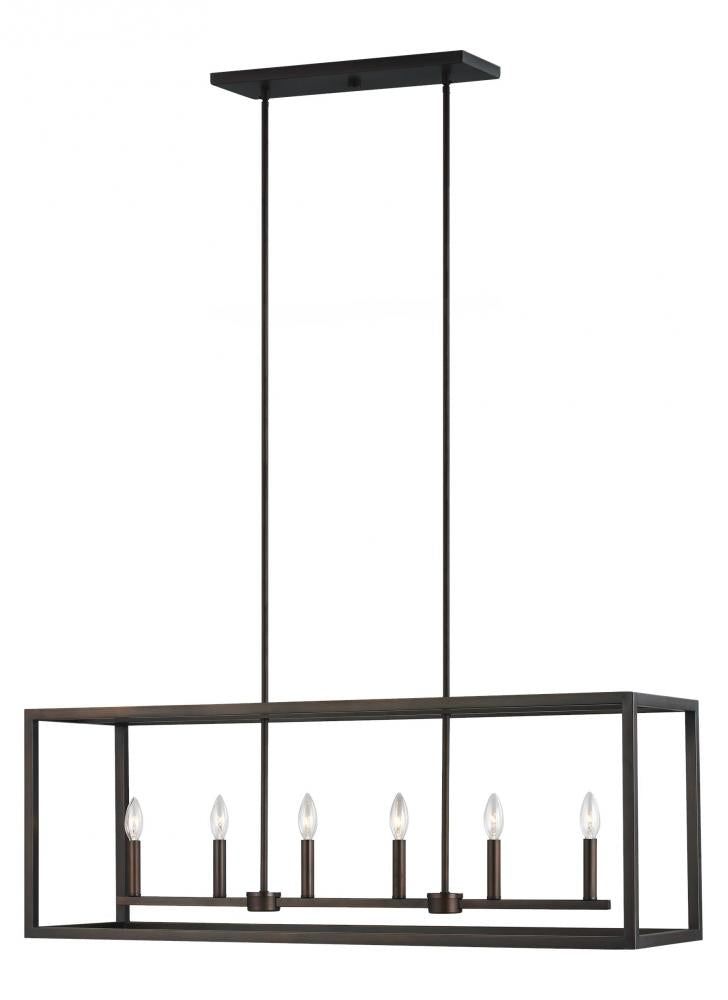 Generation Lighting 6634506EN-710 Six Light Island Pendant