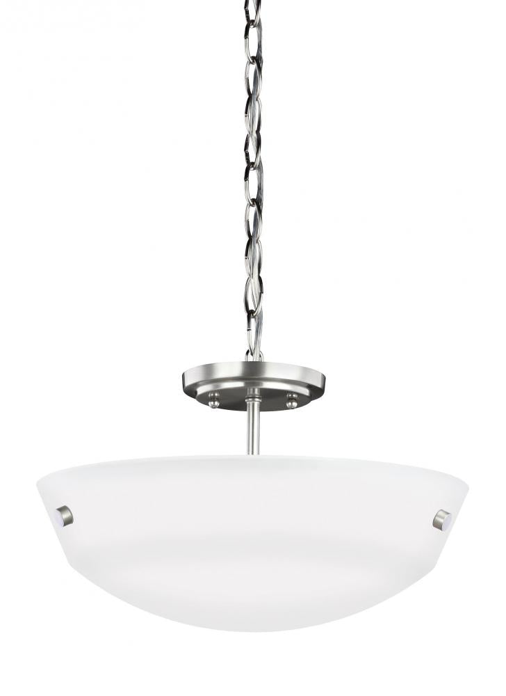Generation Lighting 7715202-962 Two Light Semi-Flush Convertible Pendant