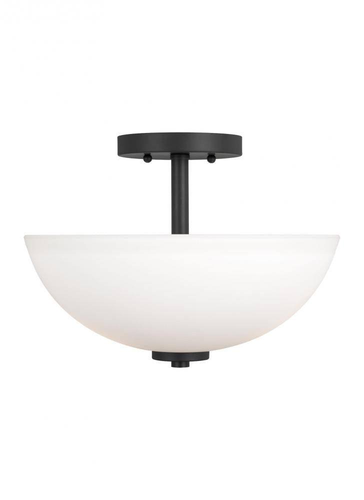 Generation Lighting 77160EN3-112 Two Light Semi-Flush Convertible Pendant