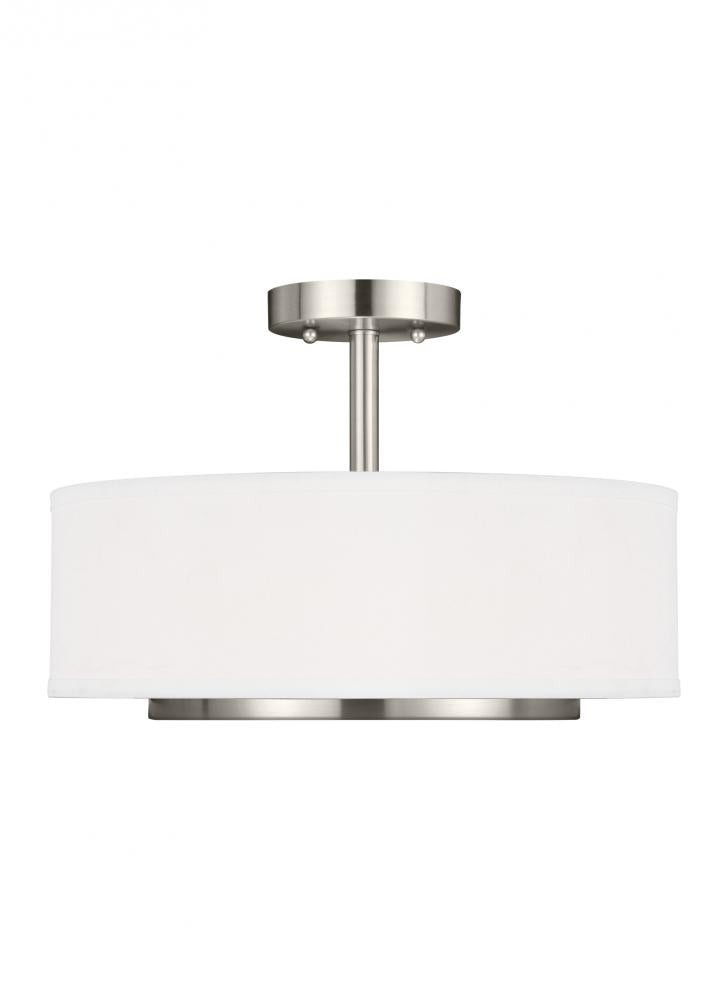 Generation Lighting 7728002-962 Two Light Semi-Flush Convertible Pendant