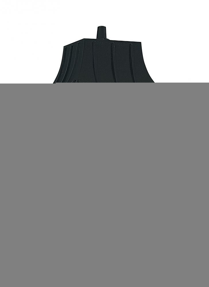 Generation Lighting 8275-32 Polycarbonate Outdoor traditional 1-light outdoor exterior large post lantern in black finish with c