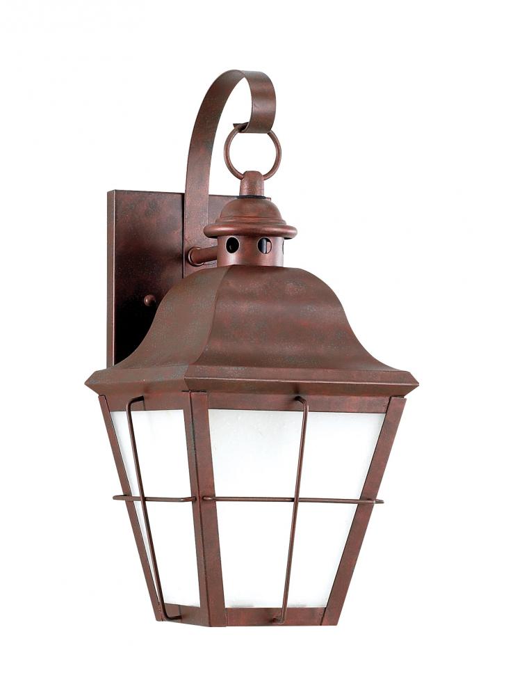 Generation Lighting 8462DEN3-44 Chatham traditional 1-light LED medium outdoor exterior dark sky compliant wall lantern sconce in we