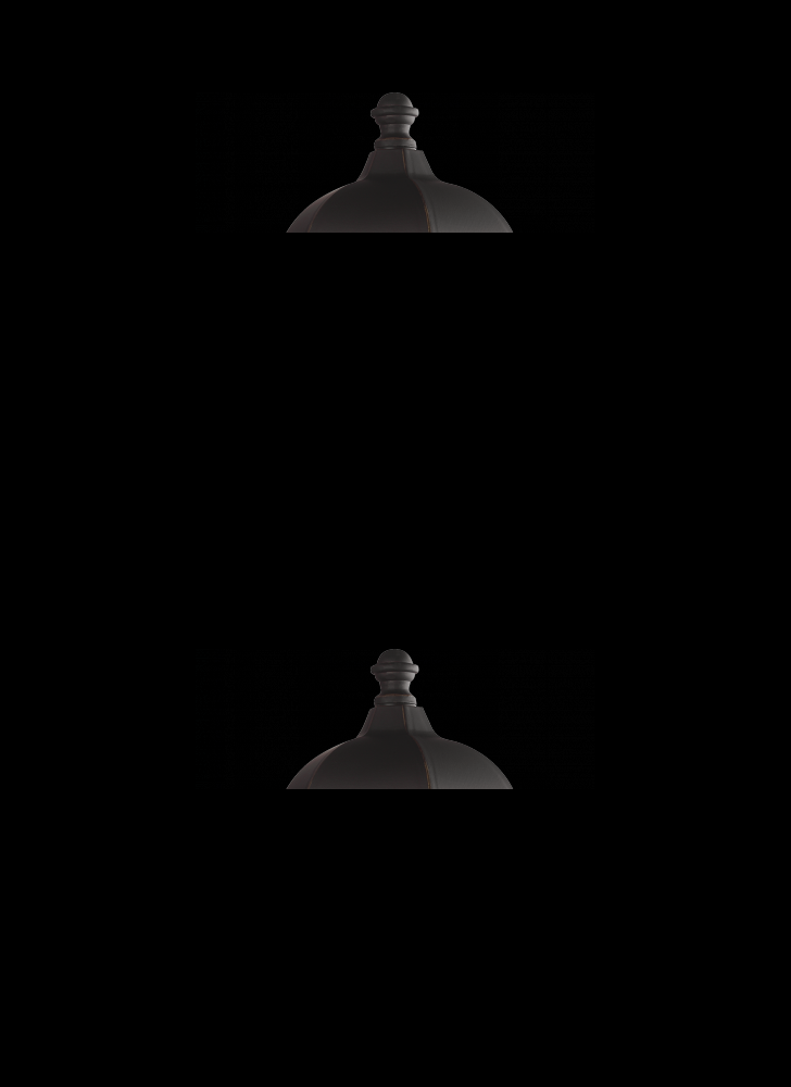 Generation Lighting 8638701-71 Sevier traditional 1-light outdoor exterior large uplight outdoor wall lantern sconce in antique bro