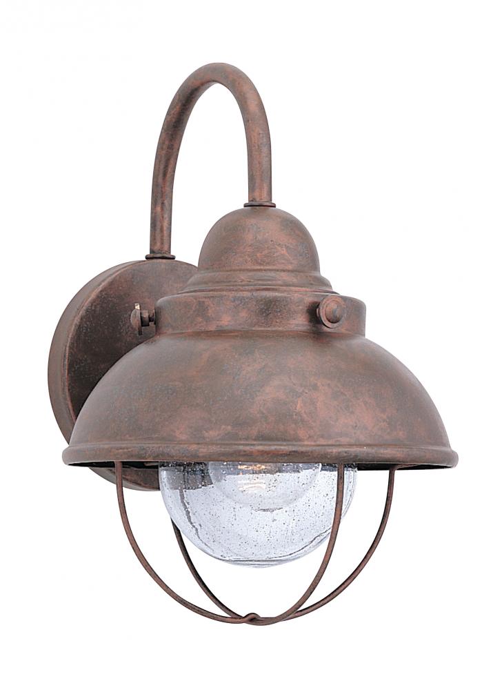 Generation Lighting 8870-44 Sebring transitional 1-light outdoor exterior small wall lantern sconce in weathered copper finish w