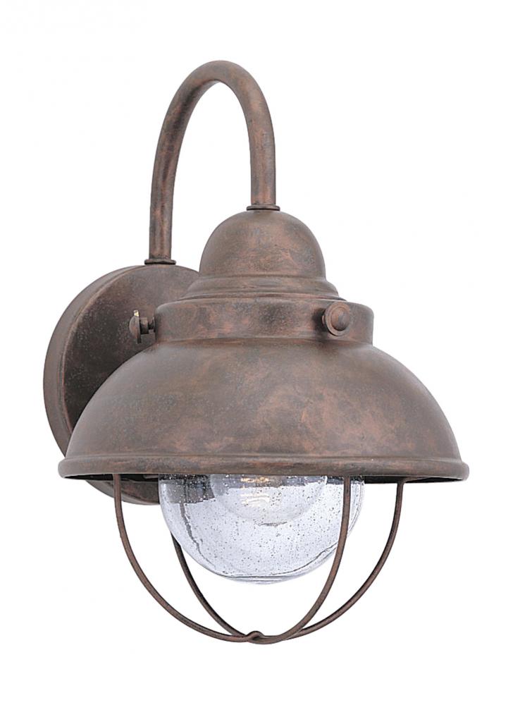 Generation Lighting 8870EN3-44 Sebring transitional 1-light LED outdoor exterior small wall lantern sconce in weathered copper fini