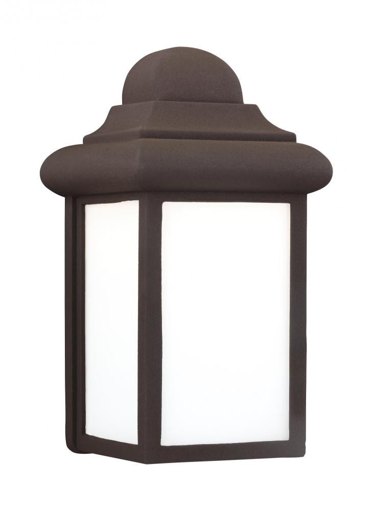 Generation Lighting 8988EN3-10 Mullberry Hill traditional 1-light LED outdoor exterior wall lantern sconce in bronze finish with sm