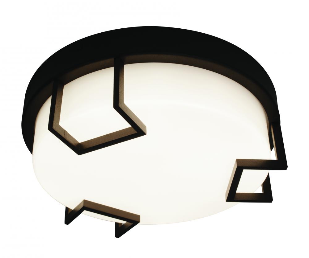 AFX BMF1228LAJD2BZ Beaumont - LED 12'' Flush Mount - Textured Bronze F