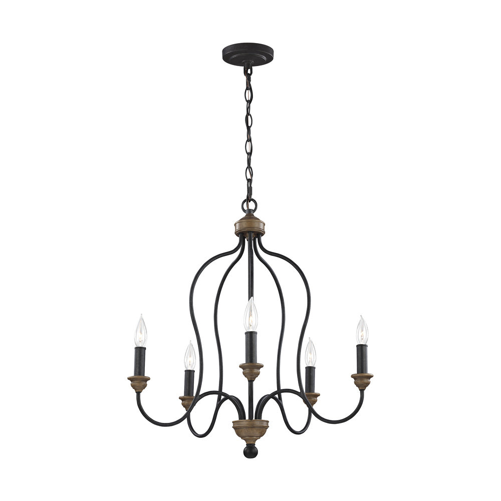 Generation Lighting F2998EN/5DWZ/WO Hartsville Five Light Chandelier