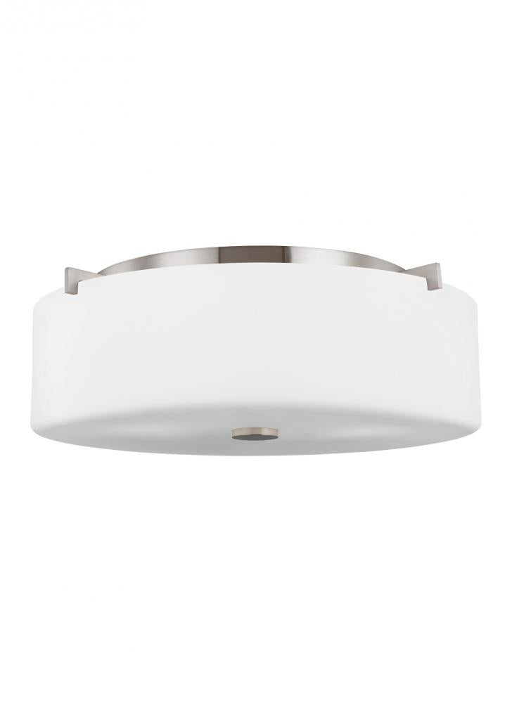 Generation Lighting FM312EN3/BS Large Three Light Flush Mount