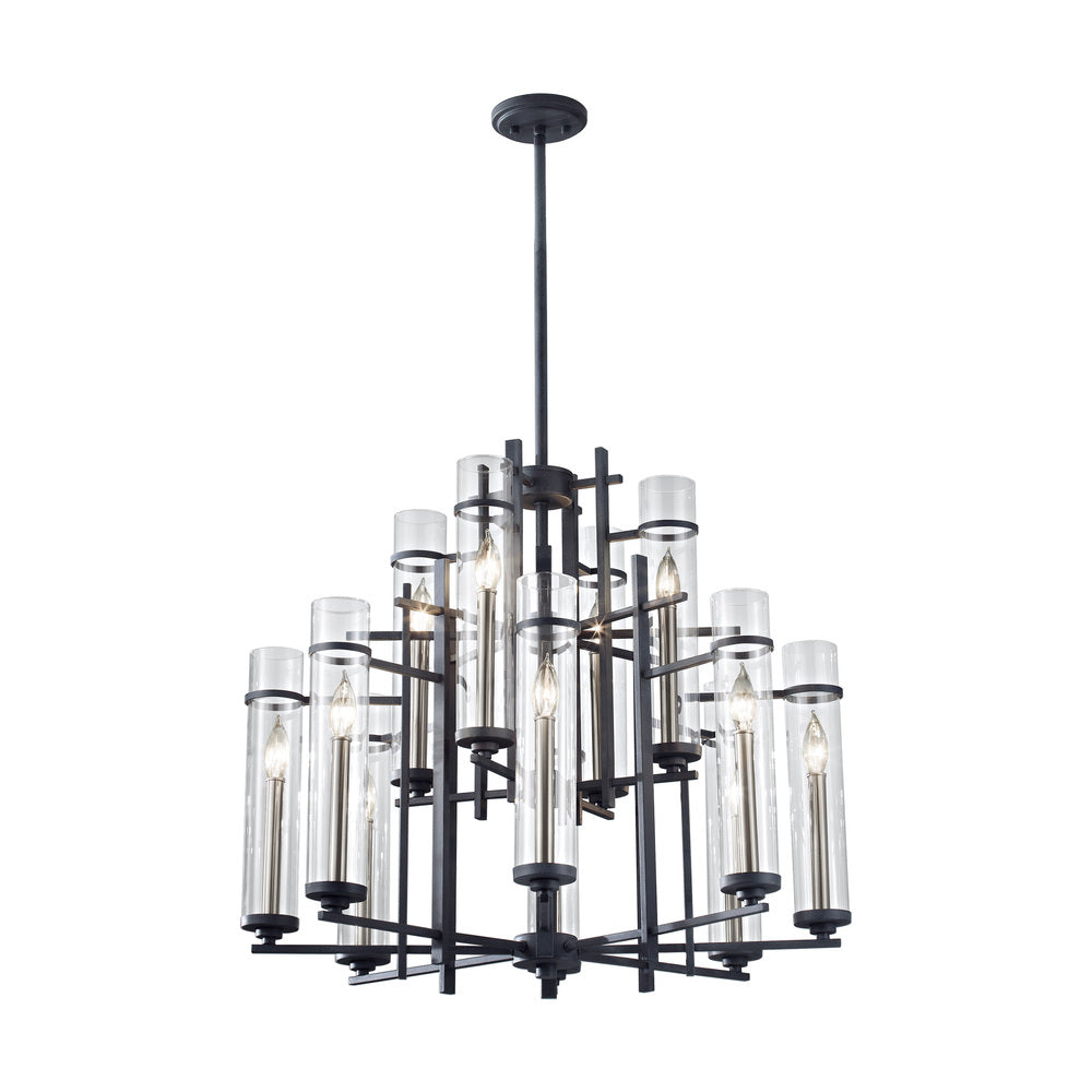 Generation Lighting F2629/8+4AF/BS Extra Large Chandelier