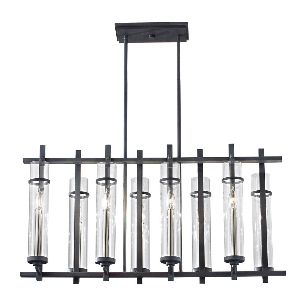 Generation Lighting F2630/8AF/BS Linear Chandelier