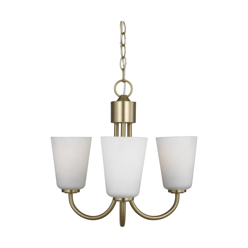 Generation Lighting GLC1123SB Miles Three Light Chandelier