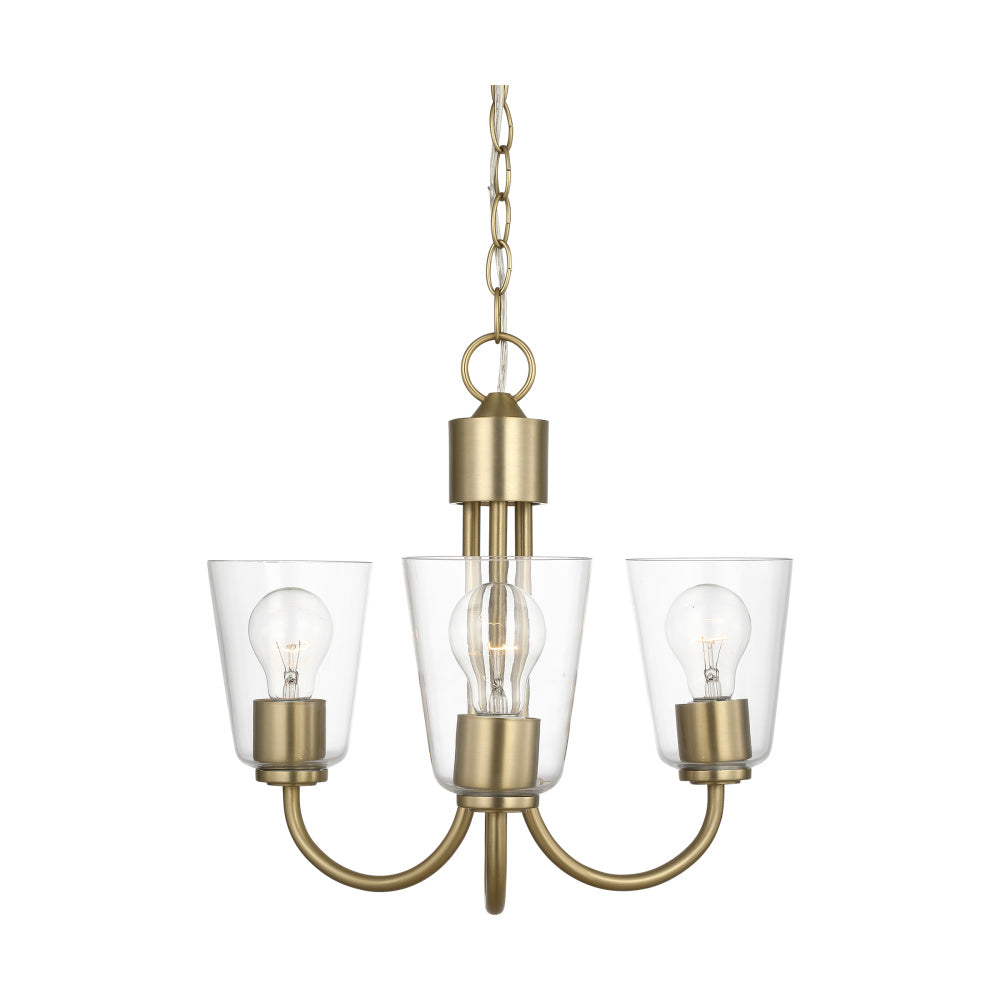 Generation Lighting GLC1153SB Miles Three Light Chandelier