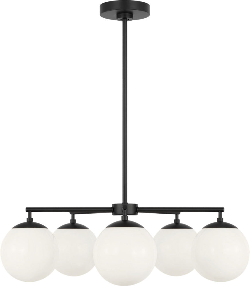 Generation Lighting GLC1795MBK Nube Five Light Chandelier